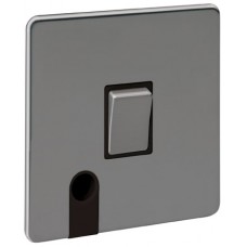 Screwless Magnetic Black Nickel Plate Switch
