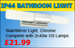 IP44 Bathroom/Mirror Wall Light